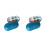 2Stück Oval Pillendose Mit 6 Fächern Für Camping Dunkelblau 5