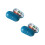 2Stück Oval Pillendose Mit 6 Fächern Für Camping Dunkelblau 6