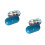 2Stück Oval Pillendose Mit 6 Fächern Für Camping Dunkelblau 4