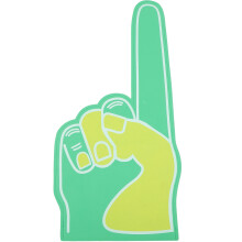 3Stk Number One Finger Teamfarbe Hand Sport