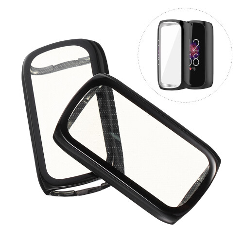 2Stk Schwarze Tpu Smartwatch Schutzhülle . Displayschutz 2