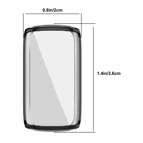 2Stk Schwarze Tpu Smartwatch Schutzhülle . Displayschutz 1