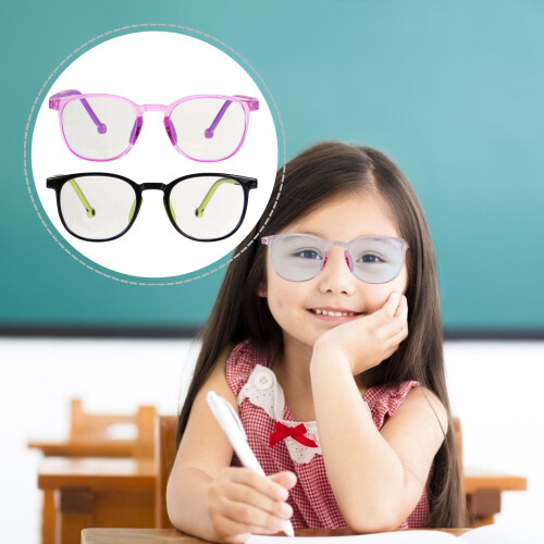 2 Paar Blaulichtfilter-Brillen Kinderbrille Gläser 1