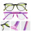 2 Paar Blaulichtfilter-Brillen Kinderbrille Gläser 4