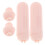 2 Unidades Canetas Carimbo Para Unhas Com Silicone Tinta Rosa 1