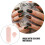 2 Unidades Canetas Carimbo Para Unhas Com Silicone Tinta Rosa 7