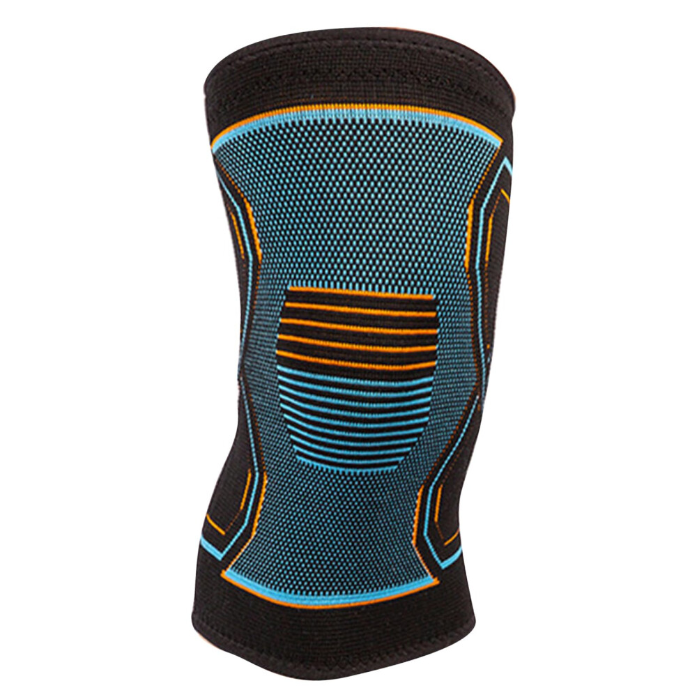 Compression Knitted Knee Sleeve Breathable Stretchy Unisex Knee Brace For Gym Tennis Size M L XL Nylon Spandex
