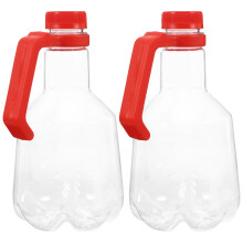 2Stück Kunststoff Bierflasche Mit Verschluss Und Griff 1l