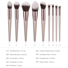 9Stk Makeup Set Holzgriff Kosmetik Bürsten Für