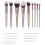 9Stk Makeup Set Holzgriff Kosmetik Bürsten Für 1
