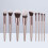 9Stk Makeup Set Holzgriff Kosmetik Bürsten Für 7