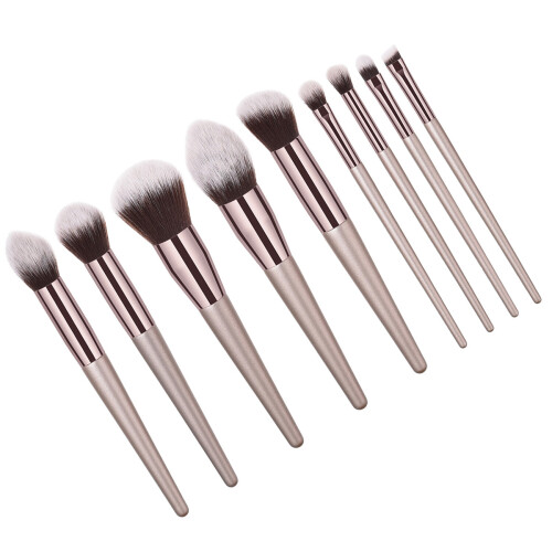 9Stk Makeup Set Holzgriff Kosmetik Bürsten Für 1