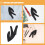 2 Stuks Hittebestendige Drievinger Handschoenen Voor Haarstyling 8