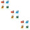 12 Form Anhänger Wanddekoration Ornament 10