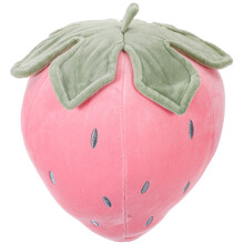 1Stk Erdbeer Kuschelkissen Plüschpuppe Rosa Sofadeko Geschenk