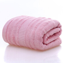Bambusfaser Baumwoll Badetuch Mit Wellenmuster Groß Pink