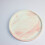1St Keramik Marmorierung Ring Schale Tablett Pink Rund 11