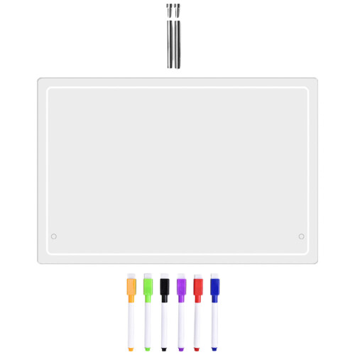 4 Sets Transparente Acryl Schreibtafel Abwischbar 2