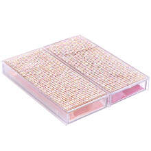 2Stk Leere Wimpernboxen (Rosafarben + Roségold)