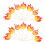 40 Feuer-Cupcake-Toppers Für -Lkw-Party 1