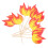 40 Feuer-Cupcake-Toppers Für -Lkw-Party 2