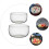 2 Piezas Vidrio Transparente Para Ensalada 6