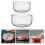 2 Piezas Vidrio Transparente Para Ensalada 10