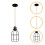 Birdcage Design Deckenleuchte Eisen Hängeleuchte 4