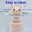 1Pc Practical Pink Manual Pill ABS Material with Storage Box 9