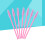 100Stk Einweg Wimperntusche Applikator Pink 10