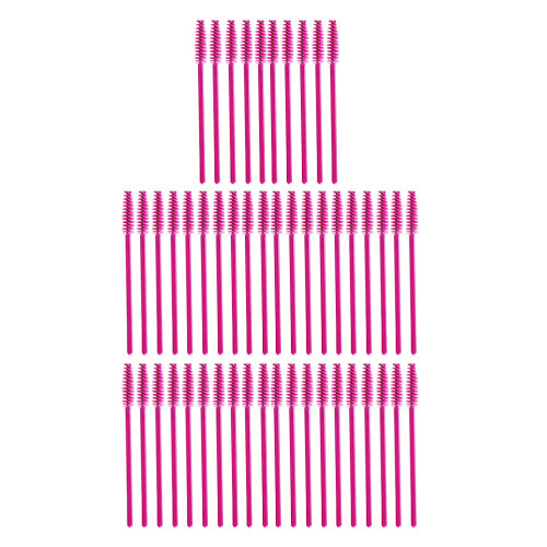 50Stk Einweg Wimperntusche Applikator Set Rosé 2