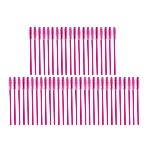 50Stk Einweg Wimperntusche Applikator Set Rosé 1