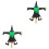 2Stk. Halloween , Umfallende im Baum, Motivdekoration 3