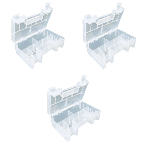3St Transparente Batteriebox Für 18650 2