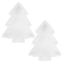 8 Weihnachtsbonbonteller In Baumform – Keramik Snackteller