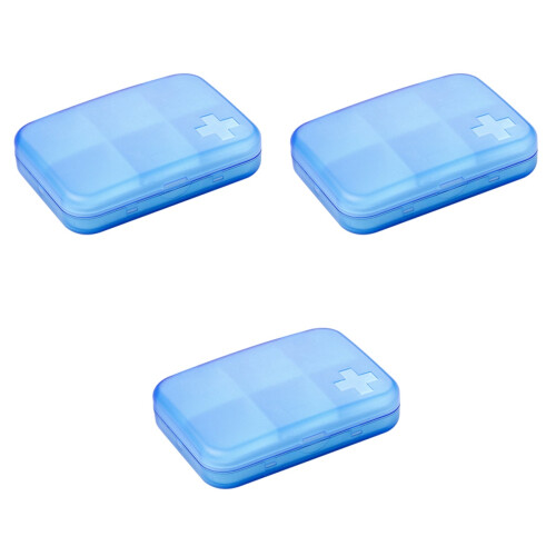 6 Multifunktionale Pillenbox Mit 6 Fächern Tragbar ( ) 2