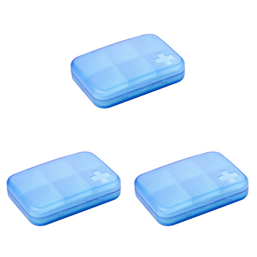 6 Multifunktionale Pillenbox Mit 6 Fächern Tragbar ( ) 1