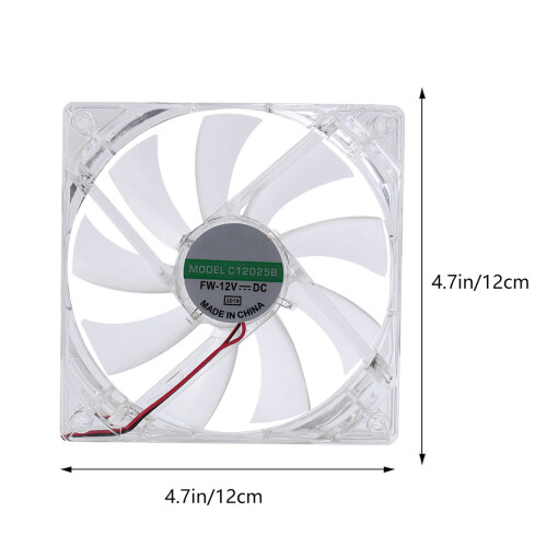 12 Cm Computer Gehäuse LED Lüfter Leiser Kühlkörper 2