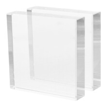 3Stück Quadratisches Briefgewicht Transparent Für Bastelarbeiten