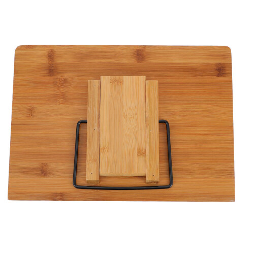 1St Bambus Tablethalterung Tragbares Computertablett Notebookhalter 1