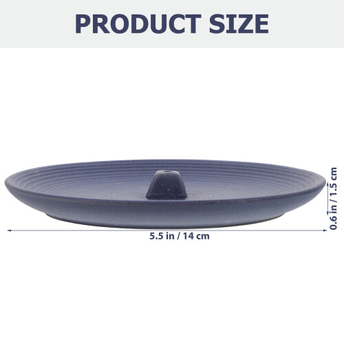 Ceramic Round Incense Stick Holder Stand 1