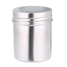 6Pcs Silver Stainless Steel Powder Shakers Fine Mesh Spice Jars