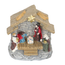 1 Set Kunststof Keramiek Kerststal Figuur Sieraad