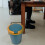 Blue Push Type Trash Can With Cover For Bathroom And Bedroom 2