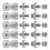 1 Set Metaal 1/4 3/8 Schroefadapter Draadverbinder 8