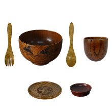 12 Japanische Schneidwaren Geschirr Set Aus Holz