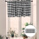 Buffalo Plaid Spitzenvorhang Weiß Für 4