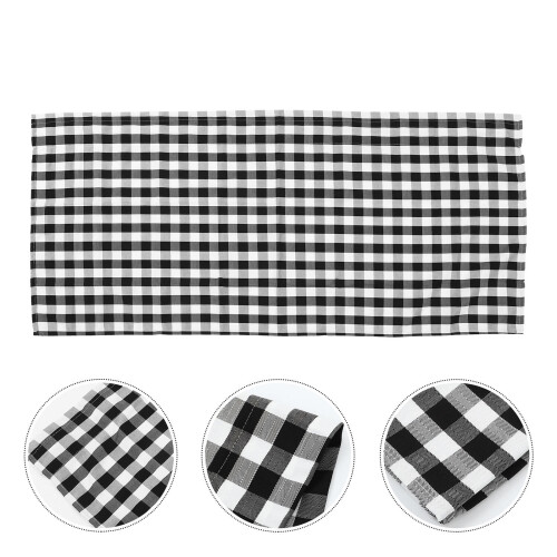 Buffalo Plaid Spitzenvorhang Weiß Für 2