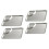 4 Teigtaschen-Platten Mehrfunktions-Chips-Schalen 4
