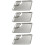 4 Teigtaschen-Platten Mehrfunktions-Chips-Schalen 5